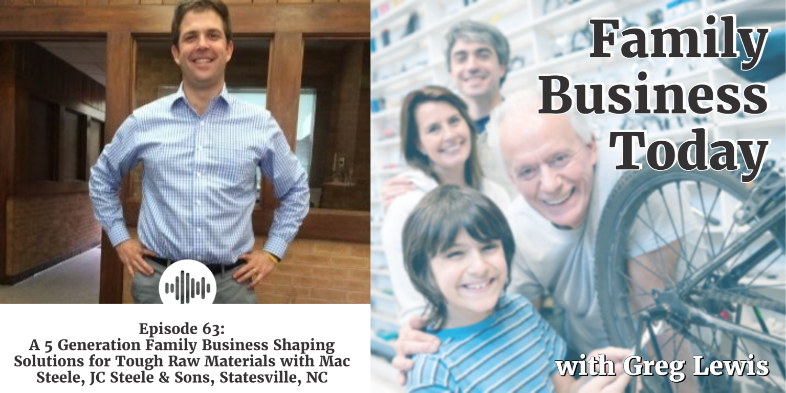 Episode 63 : A Five Generation Family Business Shaping Solutions